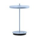 Svijetlo plava metalna LED stolna lampa s metalnim sjenilom (visina 31 cm) Asteria Move – UMAGE