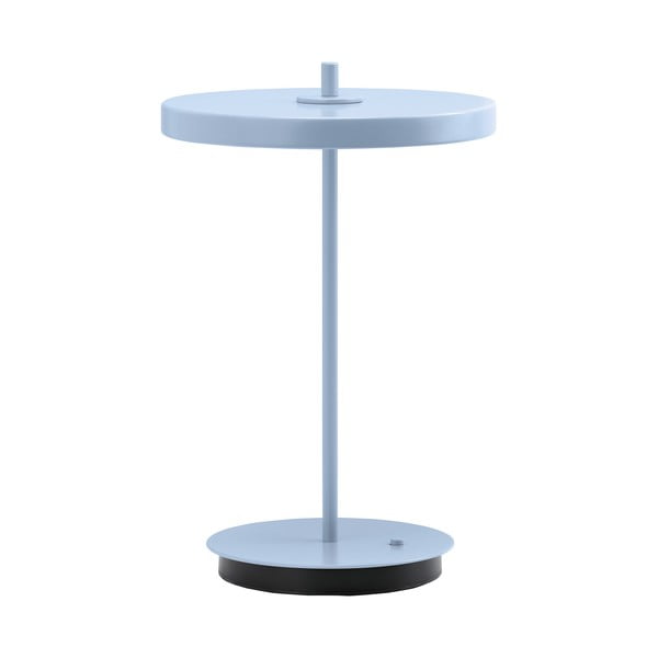 Svijetlo plava metalna LED stolna lampa s metalnim sjenilom (visina 31 cm) Asteria Move – UMAGE