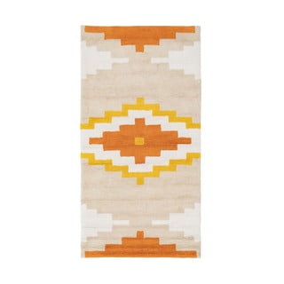Narančasta periva pamučna staza 90x175 cm Azteca – Ixia
