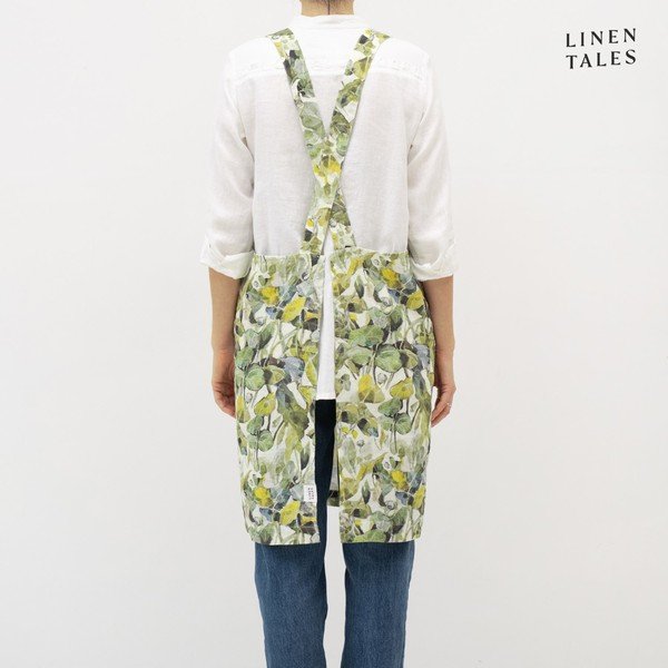 Lanena pregača Khaki – Linen Tales-image-1