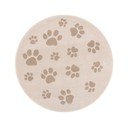 Bež dječji tepih ø100 cm Paws Light Beige – FD