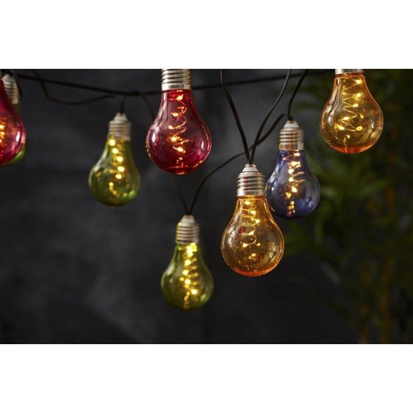 LED lanac za solarno svjetlo u boji prikladan za eksterijer Star Trading Glow, dužine 1,9 m-image-1