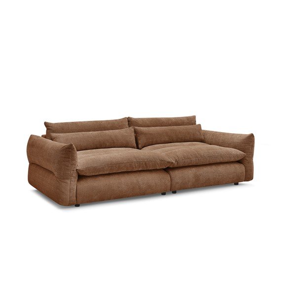 Narančasta sofa od šenila 276 cm Neil – Bobochic Paris-image-2
