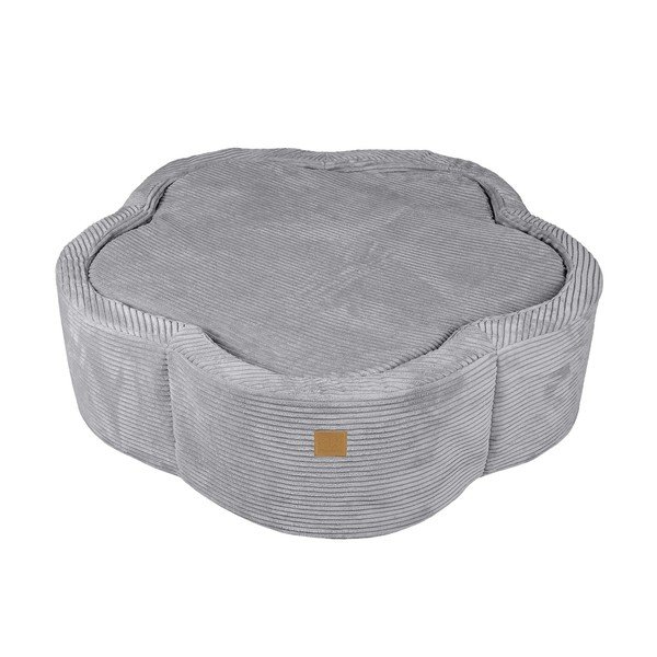 Sivi bazen s lopticama od samta ø 90 cm visina 30 cm – Meowbaby