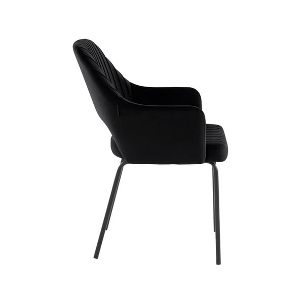 Crne baršunaste blagovaonske stolice u kompletu od 2 kom Britney - Støraa-image-4