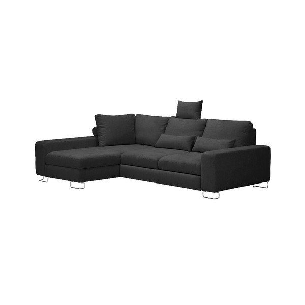 Tamno sivi kutni kauč na razvlačenje Windsor &amp; Co Sofas, lijevi kut Alpha-image-4