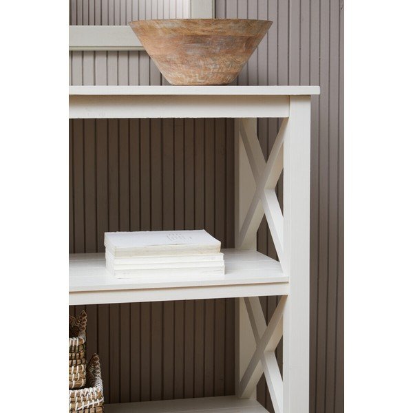 Bijeli regal od masivnog bora 40x81x81 cm Heritage – Premier Housewares-image-2