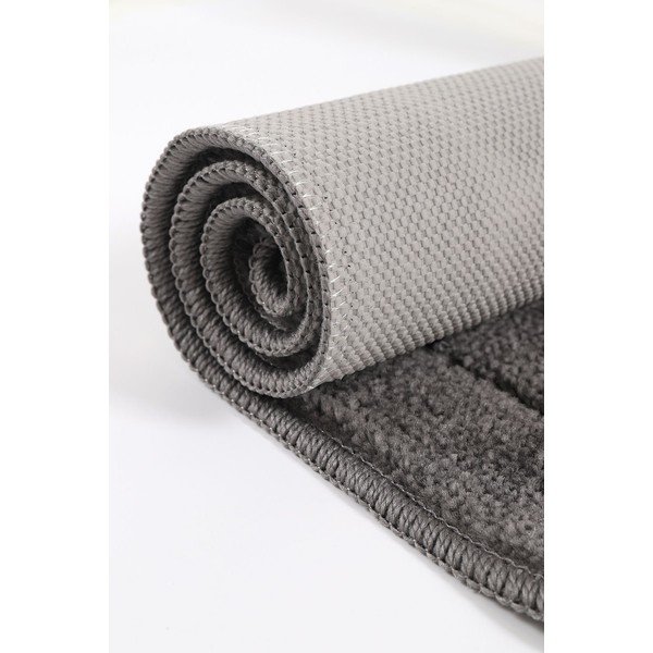 Antracitno sive kupaonske prostirke u setu 2 kom 50x80 cm Kareli – Foutastic-image-4