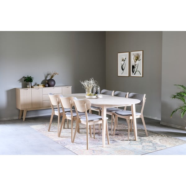 Ovalni blagovaonski stol od svijetlog hrasta Rowico Mimi, 170 x 105 cm-image-1