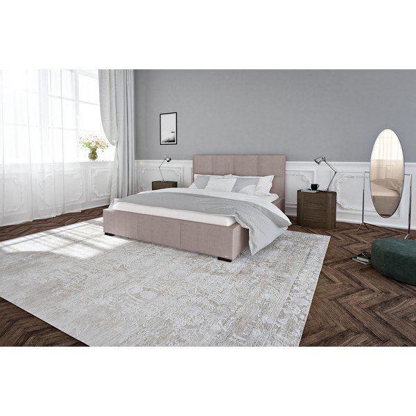 Svijetlo ružičasti bračni krevet s podnicom i prostorom za odlaganje Guy Laroche Home Fascination, 160 x 200 cm-image-4