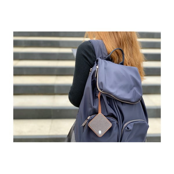 Tamnosmeđe-crni Bluetooth zvučnik Gingko Square-image-3