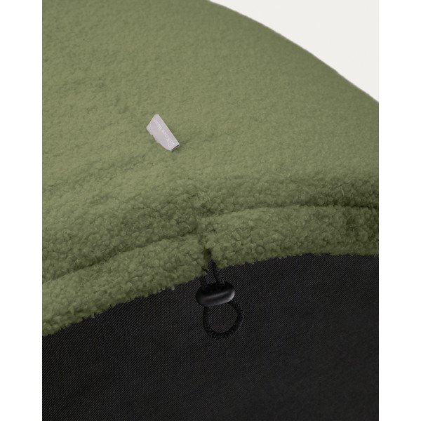 Zeleni tabure od bouclé tkanine Kaeli – Kave Home-image-1