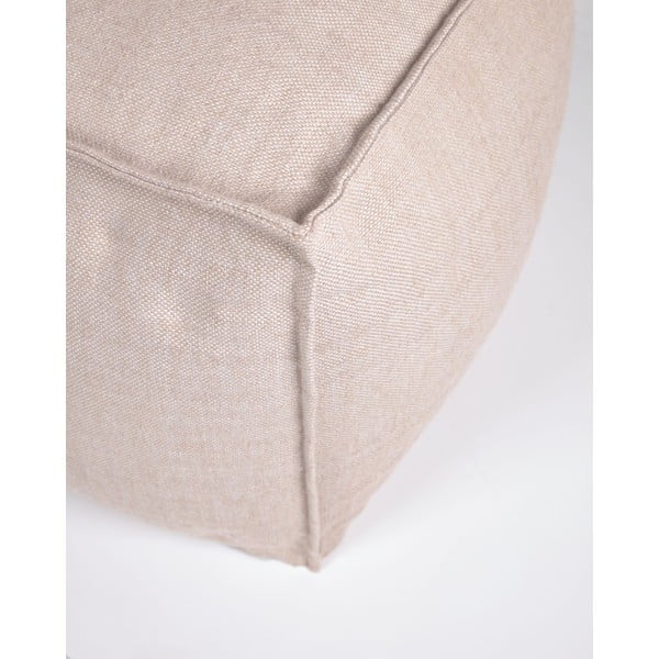 Bež vrtni puf Kave Home Leeith, 40 x 39 cm-image-1