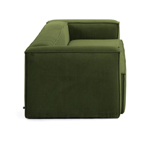 Zelena sofa od samta 240 cm Blok – Kave Home-image-2