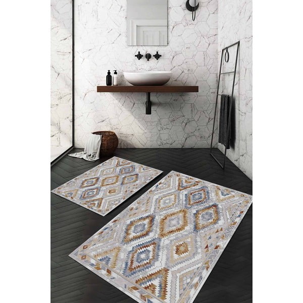 Sive kupaonske prostirke u setu 2 kom 60x100 cm – Mila Home-image-1