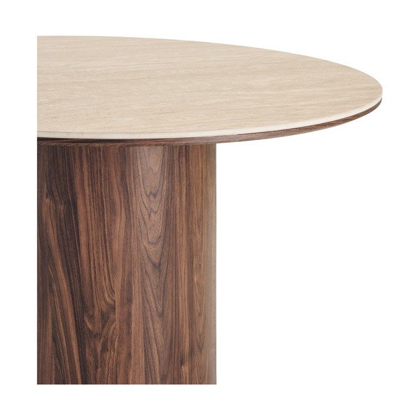 Okrugao blagovaonski stol s keramičkom daskom ø 120 cm Delphi – House Nordic-image-4