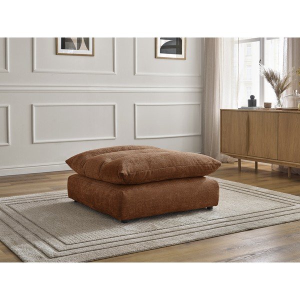 Narančasti tabure od šenila Neil – Bobochic Paris-image-1