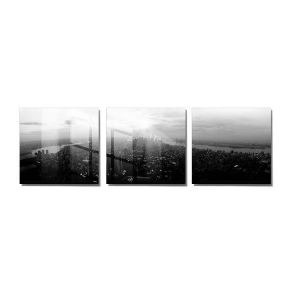 Slike u setu od 3 komada 40x40 cm City - Wallity
