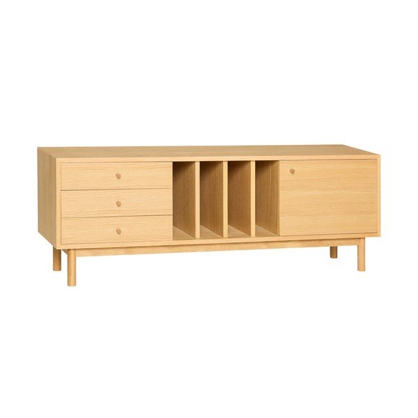 Komoda u dekoru hrasta u prirodnoj boji 140x50x37 cm Nobby – Hübsch-image-3