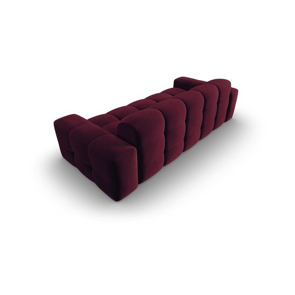 Bordo baršunasta sofa 222 cm Kendal - Micadoni Home-image-4