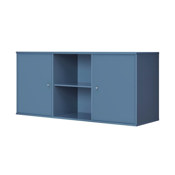 Plava niska viseća komoda 133x61 cm Mistral – Hammel Furniture-image-1