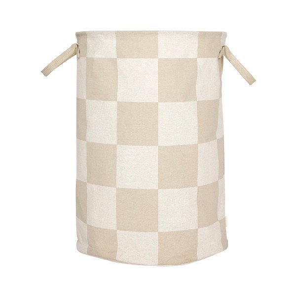 Bež/krem tekstilna košara za rublje Chess – OYOY Living Design