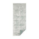 Zeleno-krem vanjski tepih NORTHRUGS Biri, 80 x 350 cm