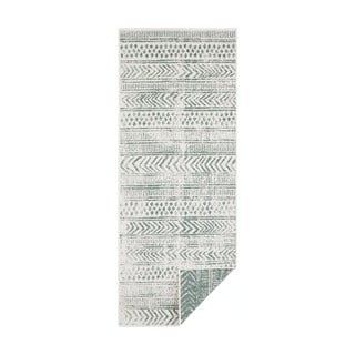 Zeleno-krem vanjski tepih NORTHRUGS Biri, 80 x 250 cm
