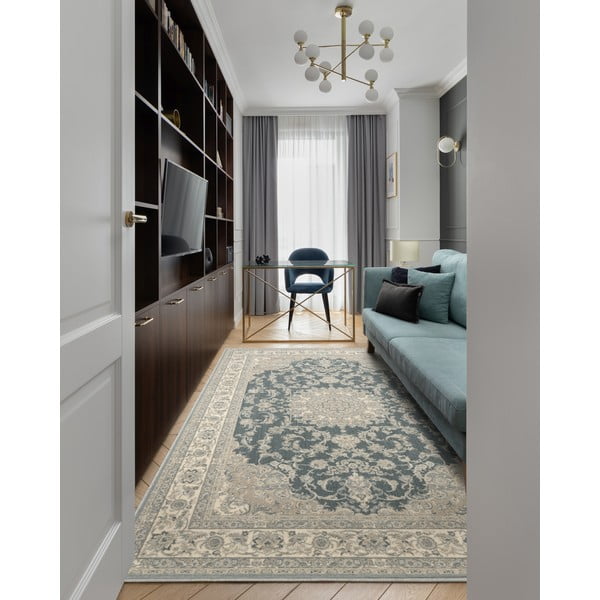 Sivi vuneni tepih 200x300 cm Beatrice – Agnella-image-1