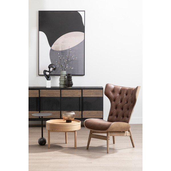 Okrugao pomoćni stol u dekoru bora ø 60 cm Viborg – Premier Housewares-image-3