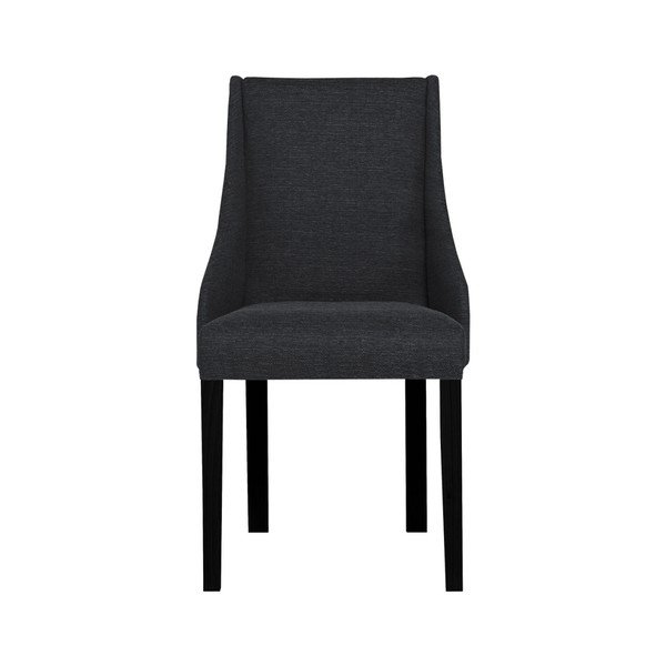 Antracit siva stolica s nogama od crne bukve Ted Lapidus Maison Absolu-image-1