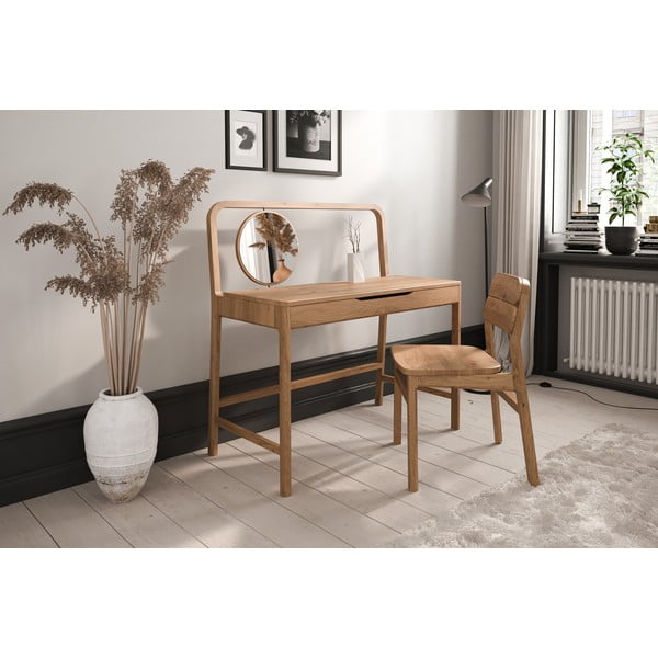 Kozmetički stol od punog hrasta 57x110 cm Twig – The Beds-image-3