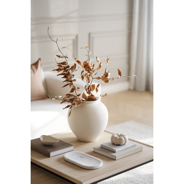 Stolić za kavu s hrastovom pločom stola u prirodnoj boji ø 80 cm Deerfield – Rowico-image-4