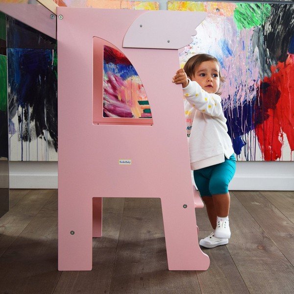 Ružičasta dodatna krila za toranj za učenje Montessori - Rocket Baby-image-3