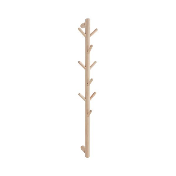 Zidna vješalica od masivnog bora u svijetloj prirodnoj boji 21 cm Eddison – Jotex