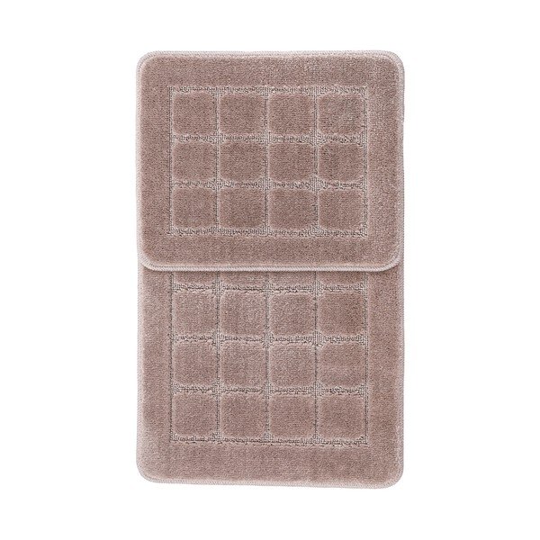 Smeđe kupaonske prostirke u setu 2 kom 50x80 cm Kareli – Foutastic-image-2