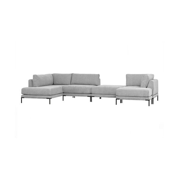 Svijetlo siva modularna sjedeća garnitura (s lijevim kutom) Couple – WOOOD-image-3