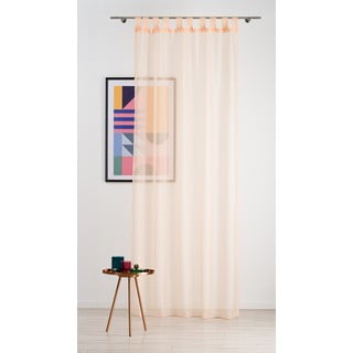 Ružičasta prozirna zavjesa od voila 140x245 cm Voile – Mendola Fabrics