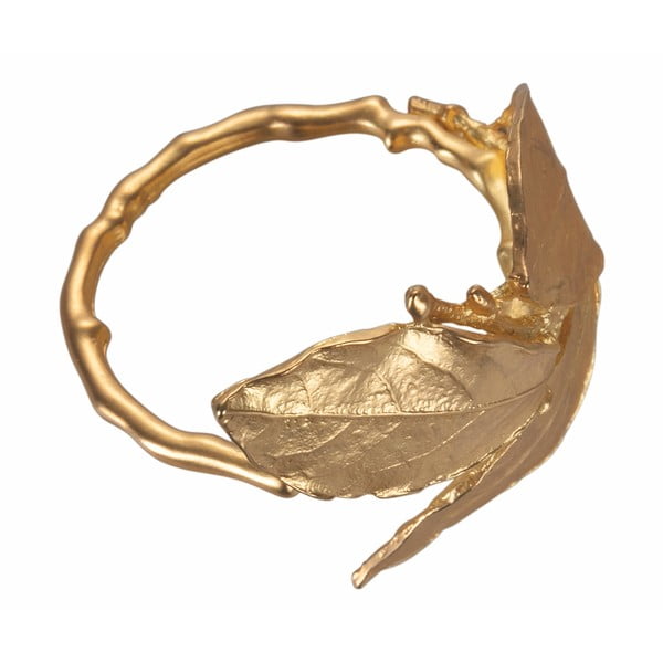 Set od 4 metalna prstena za salvete u zlatnoj boji Villa d'Este Foglia