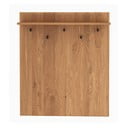 Zidna vješalica od hrastovine u prirodnoj boji s policom Abies - The Beds