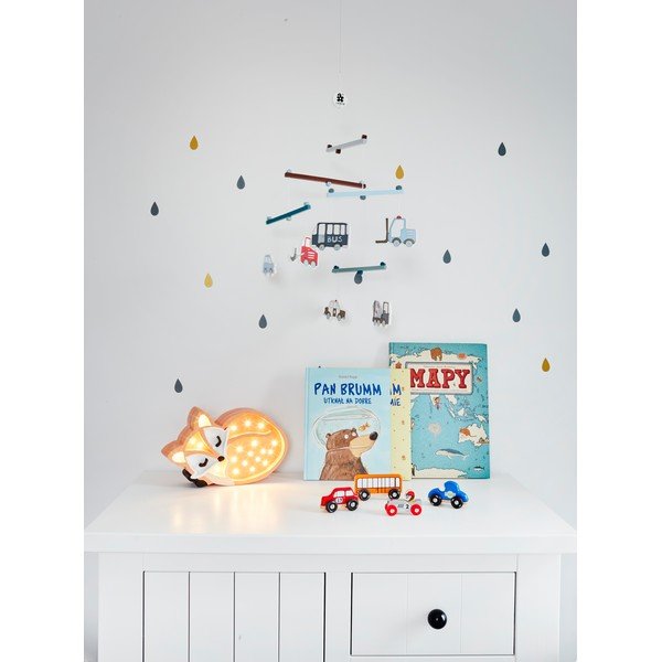 Narančasta stolna lampa od borovine Little Lights Fox Wild, dužina 31 cm-image-4