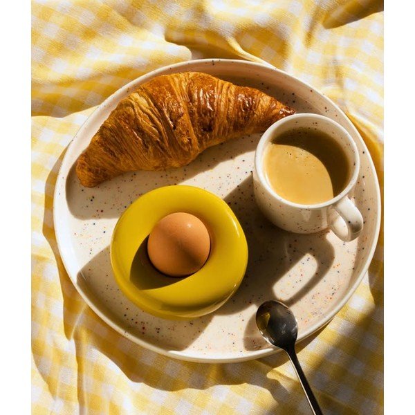 Bež porculanski tanjur ø 25 cm Fika – ONA-image-1