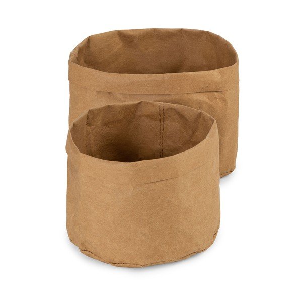 Set od 2 tamnožute košare za pohranu od sirove celuloze Compactor Ecologik-image-3