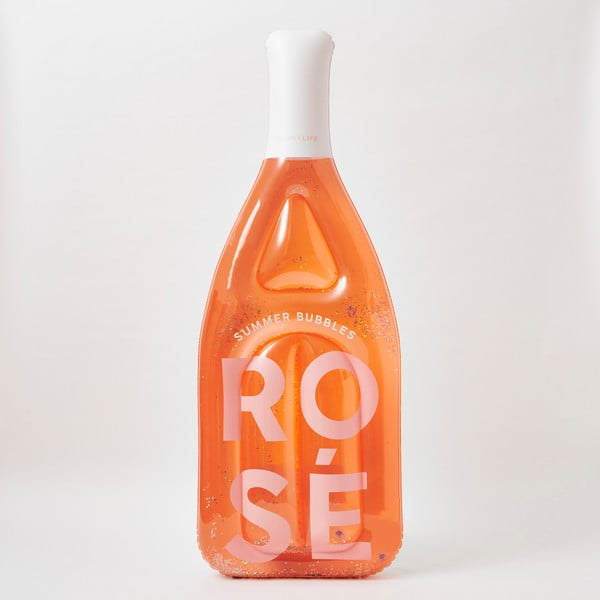 Ležaljka na napuhavanje Sunnylife Luxe Rose Bottle