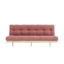 Ružičasta sofa od samta 200 cm Lean – Karup Design