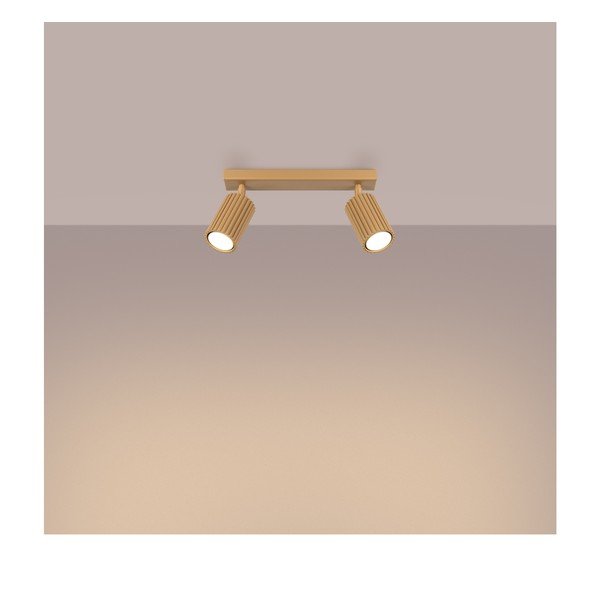 Reflektor u zlatnoj boji 6,5x30 cm Gleam – Sollux-image-3