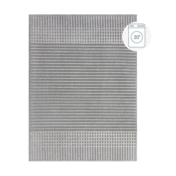 Sivi perivi tepih od šenila 80x160 cm Elton – Flair Rugs