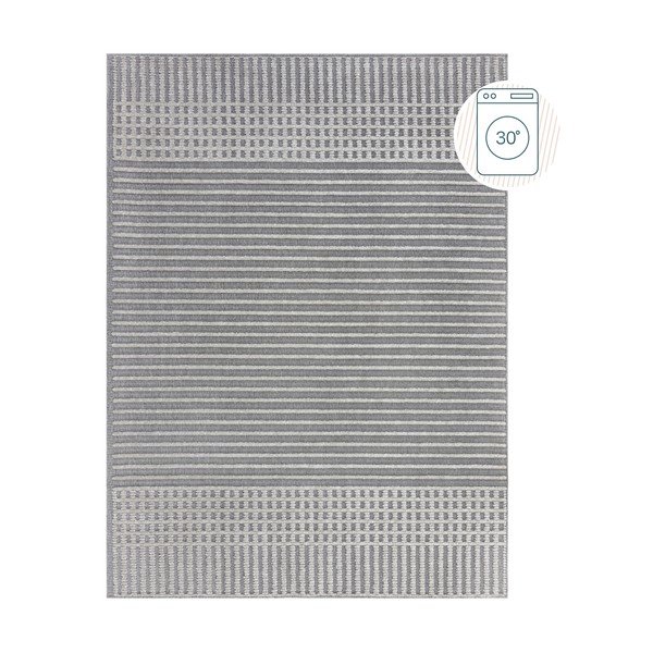 Sivi perivi tepih od šenila 200x320 cm Elton – Flair Rugs