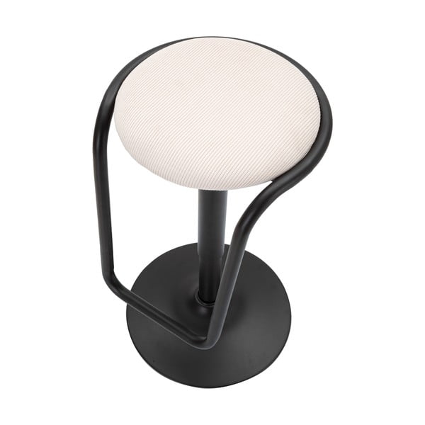 Bijela/crna podstavljena barska stolica podesive visine (visine sjedala 61 cm) Destiny – Mauro Ferretti-image-4