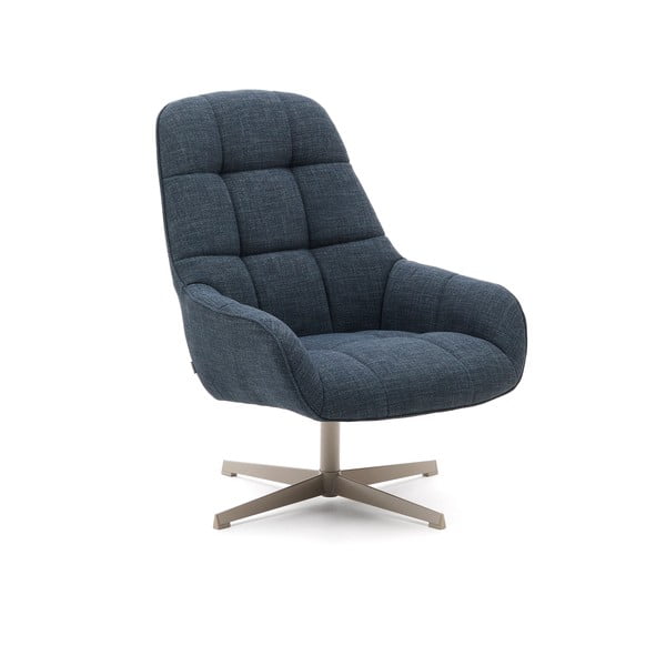 Okretna fotelja prljavo plava Jaspe – Kave Home